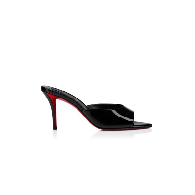 CHRISTIAN LOUBOUTIN MISS Z MULE80 MM MULES PATENT CALF LEATHER BLACK WOMEN 1250997B439
